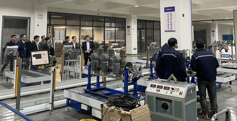 国网浙江乐清市供电有限公司总司理李建宇一行莅临欧博ABG电气集团调研